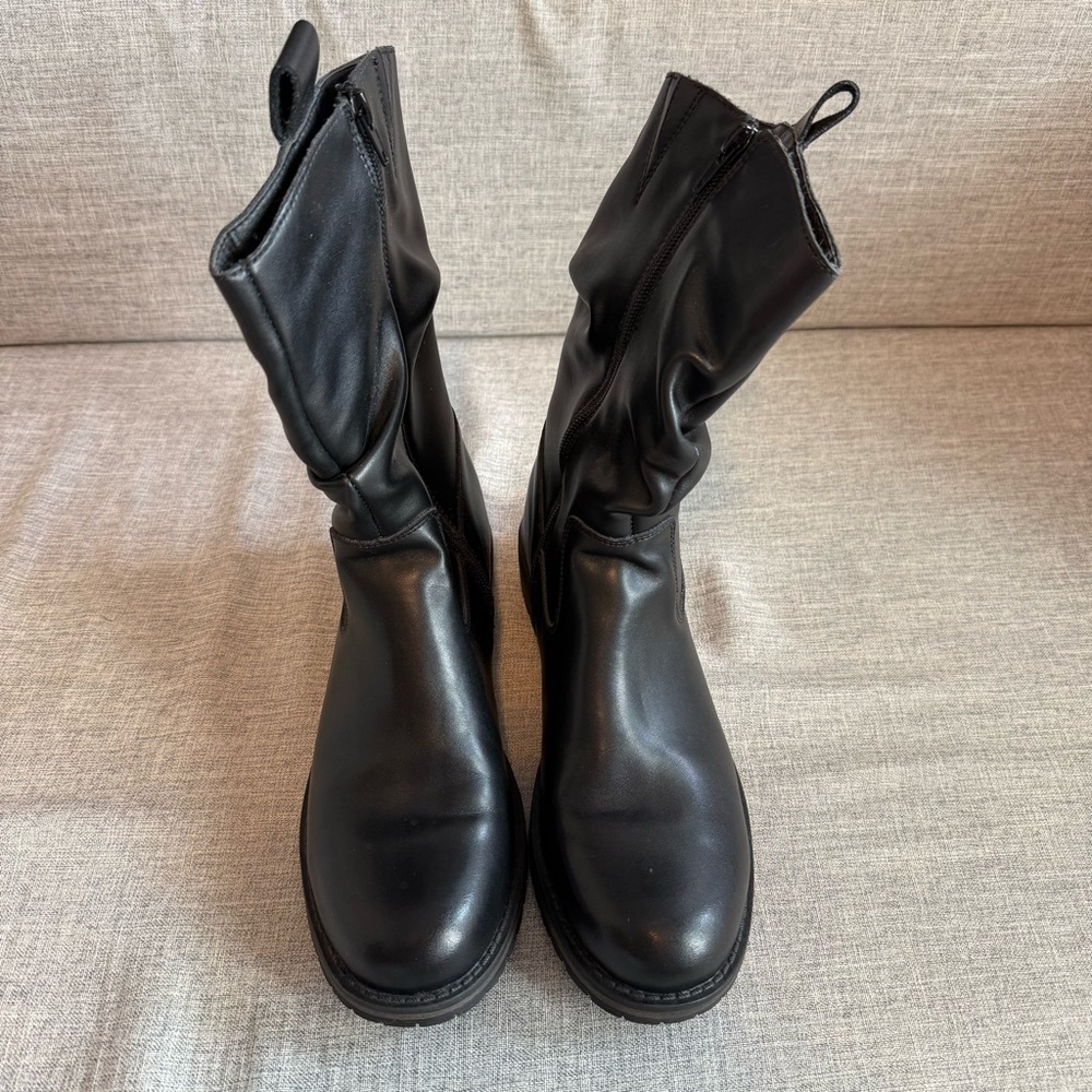Black Leather Boots